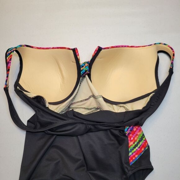 Miraclesuit Escape Night Lights Underwire Tummy Control One Piece Swimsuit - Picture 7 of 13